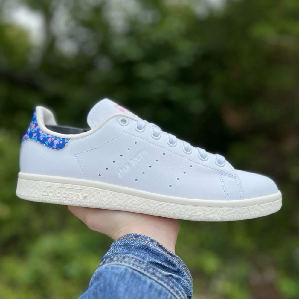 533 | Adidas Stan Smith X KS Women's White Sneaker Athletic Shoe Casual Footwear - Picture 9 of 9